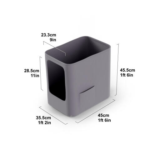 Dimensions of a Maya cat litter box liner