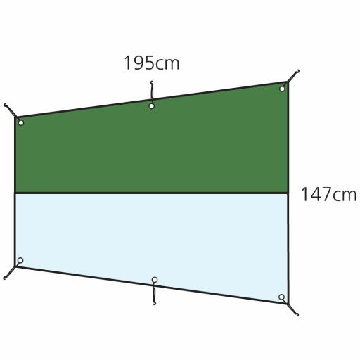 Dimensions of the full length Eglu Classic combi cover