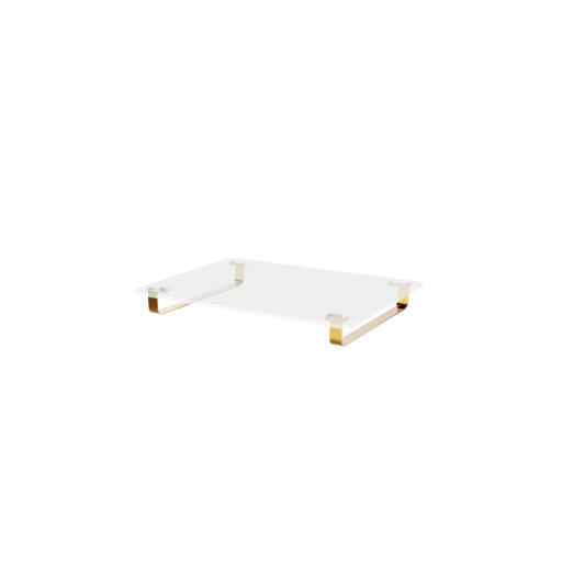 Dog bed frame Gold metal rail feet