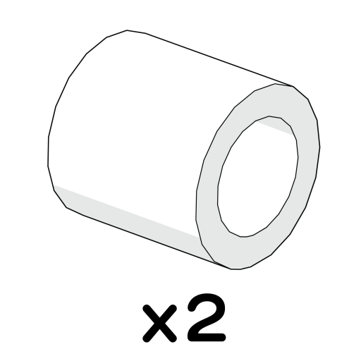 Nylon spacer od20 x id13 x l20 (800.0102)