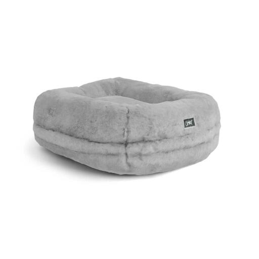 Soft Maya donut cat bed grey