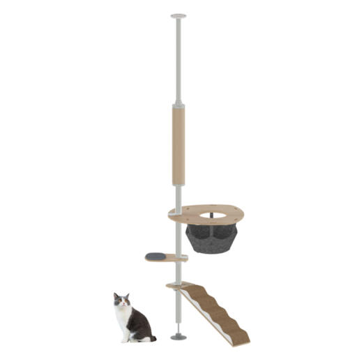 Freestyle indoor floor to ceiling cat tree the scratcher