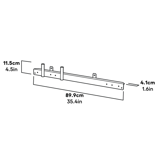 Cube mk2 frame front brace assembly dimensions (064.0028)