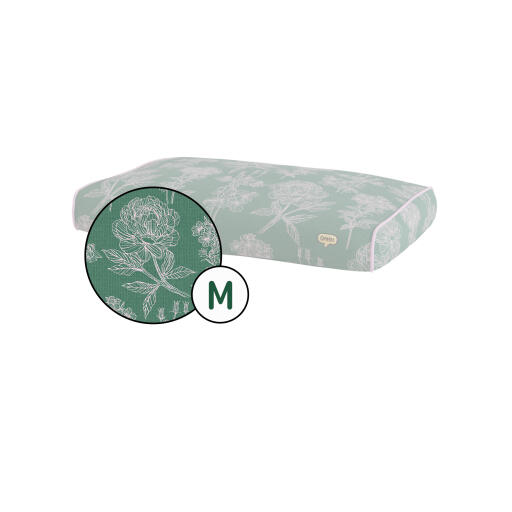 Cushion dog bed cover only small - winter garden