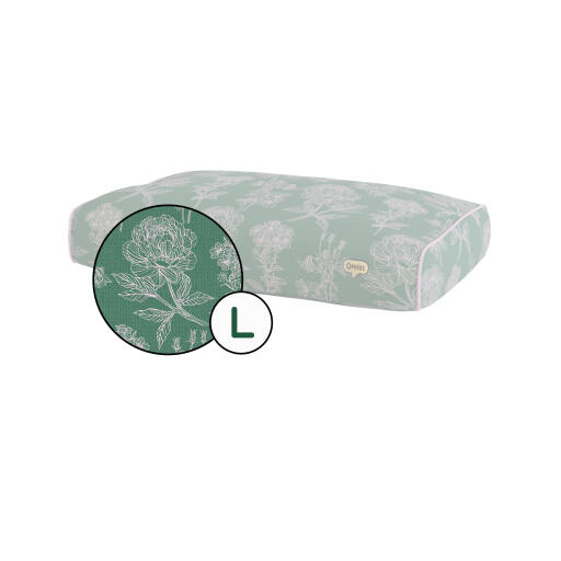 Cushion dog bed cover only small - winter garden