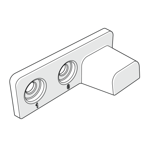 Eglu Cube mk2 roosting rack locating block (064.1143)