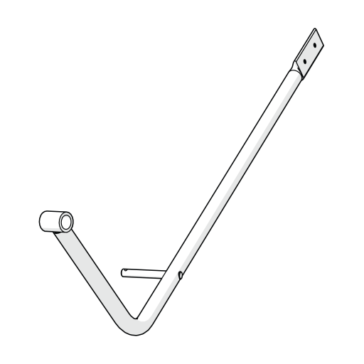 Eglu Cube mk2 wheel lever arm left assembly (064.0043)