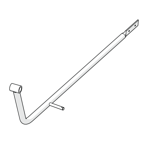 Eglu Cube mk2 wheel lever arm right assembly (064.0041)