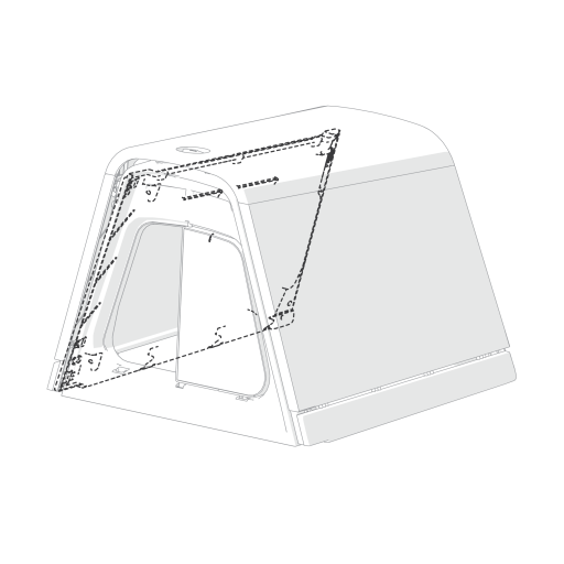 Eglu Go & Eglu Go up side inner panel right assembly (005.0070)