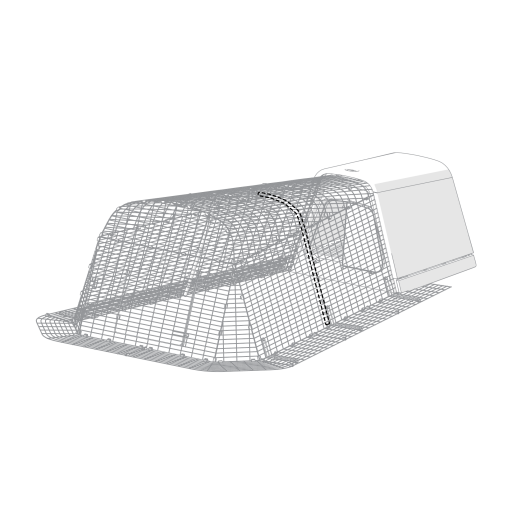 Go run frame tube female (005.1074)