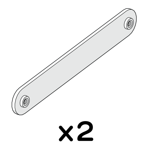 2 x support strut (005.0067)
