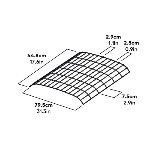 Eglu Go up run panel top dimensions (017.1085)