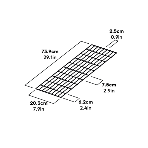 Eglu Go up run skirt infill dimensions (017.1092)