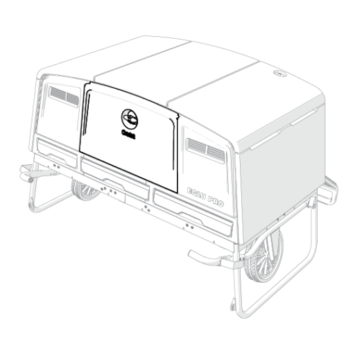 Eglu pro back panel middle assembly (114.0038)