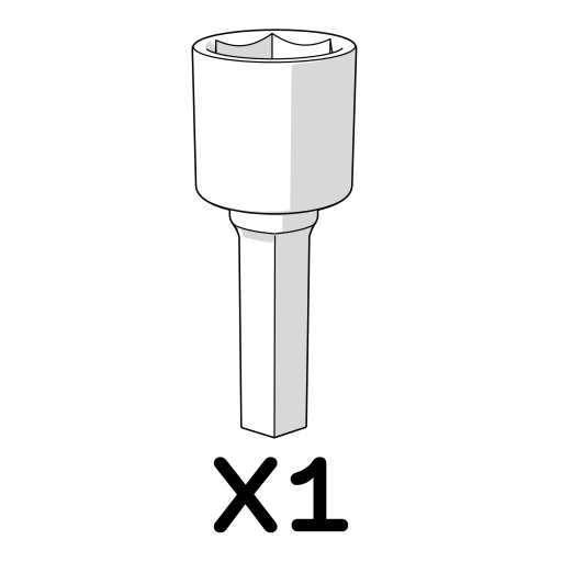 10mm socket interchangeable head 810.0295 x1