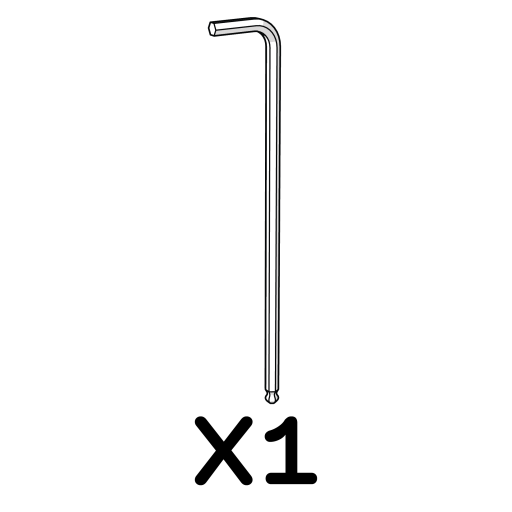 Allen key 4mm ball end 810.0117 x1