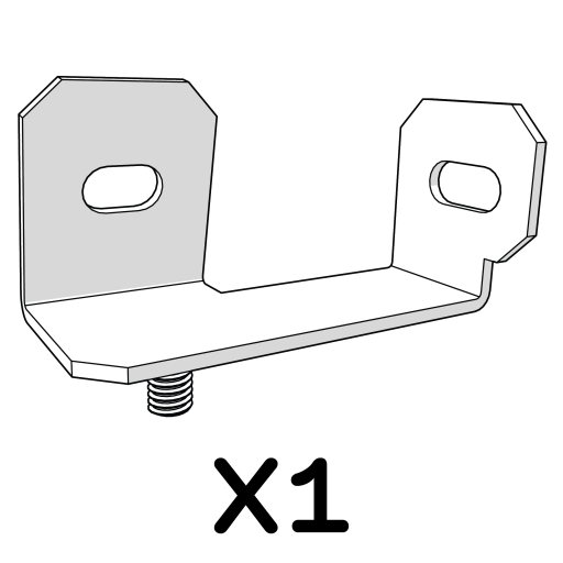 Bracket front and side panel to frame left 114.1101 x1