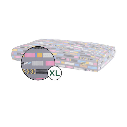 Cushion Dog Bed Cover Only Extra Large Bounce Grey Omlet