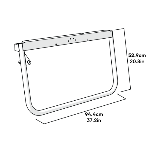 Frame side left assembly dimensions (114.0026)