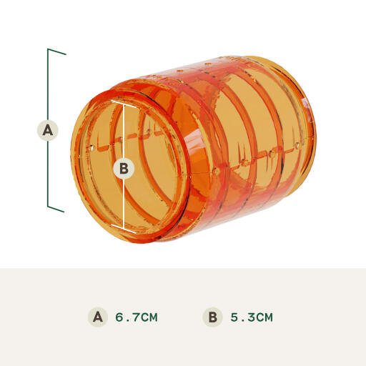 Hamster tunnel dimension (cm)
