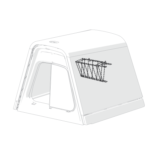 Hayrack water bottle holder for Eglu Go hutch