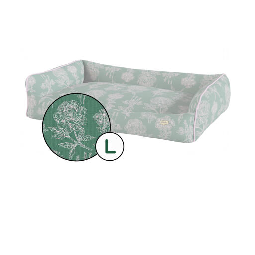 Nest dog bed cover only - winter garden