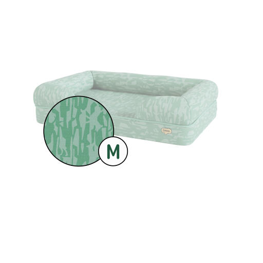 Bolster dog bed cover only medium - grassland gallop