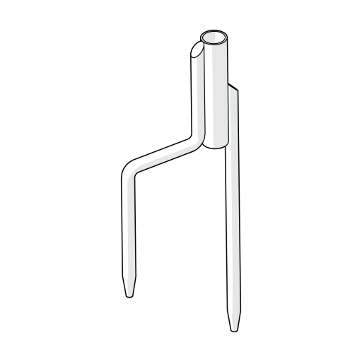 Omlet chicken fencing - forked spike (078.1001)