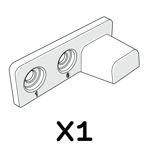 Roosting rack locating block (064.1143)