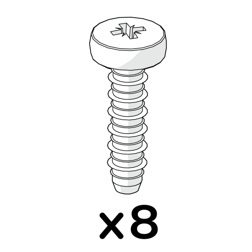 8 x self tapping hilo plastite screw 4.8 x 18mm (800.0062)