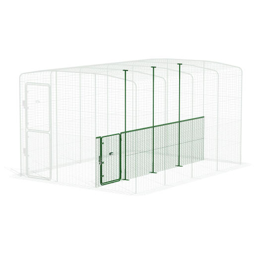 Walk in run partition low - 4 panels