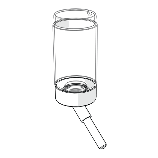 Water bottle for hamsters & gerbils 80ml (810.0301)