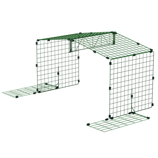 Extension for Zippi rabbit run with roof and skirt - single height