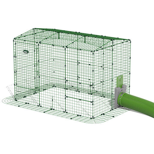 Zippi rabbit run with roof and skirt - double height