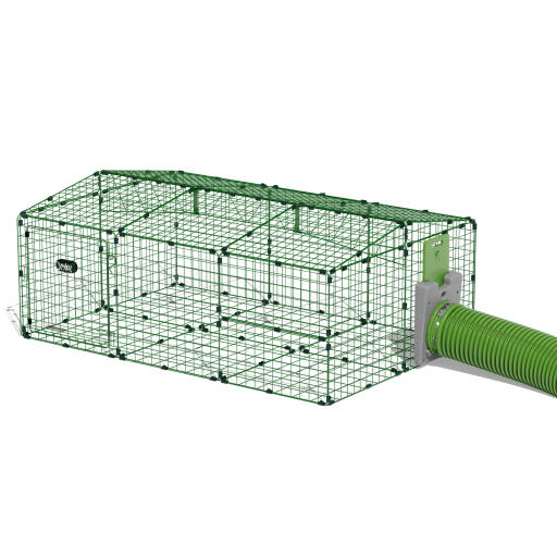 Zippi rabbit run with roof and underfloor mesh - single height low