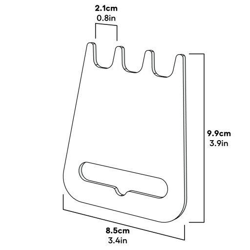 Zippi tunnel cleaning tool dimensions (063.1060)