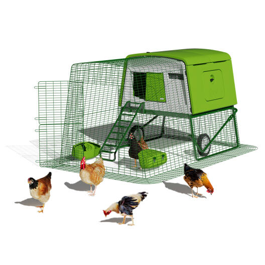 Eglu Cube chicken coop designed by Omlet for up to 10 chickens
