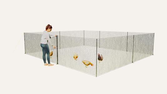 Omlet Chicken Fencing - High Poultry Netting With Door Omlet Chicken Fencing - High Poultry Netting With Door