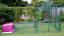 The Eglu Go with run attached to a walk in chicken run using a connection kit