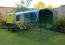 The Eglu Cube mk1 chicken coop with cover. The Eglu Cube mk1 chicken coop with cover.