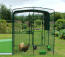 A heavy duty 3m roof cover on the walk in chicken run