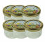 Honey jars and labels - pack of 6