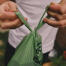 Tying up beco dog poop bag Tying up beco dog poop bag