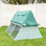 Boughton wooden chicken coop with weather protection cover in garden