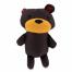 A bear dog toy. A bear dog toy.