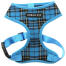 Urban pup blue tartan dog harness