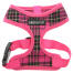 Urban pup pink tartan dog harness