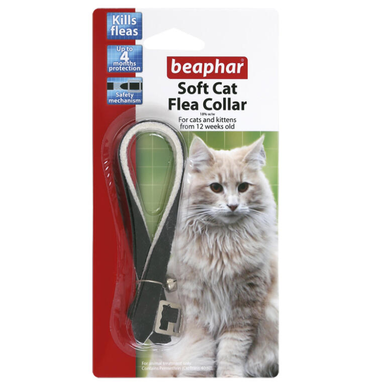 Beaphar Cat Soft Flea Collar Velour Cat Collars