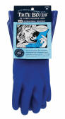 Blue cleaning gloves
