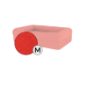 Omlet memory foam bolster dog bed medium in cherry red